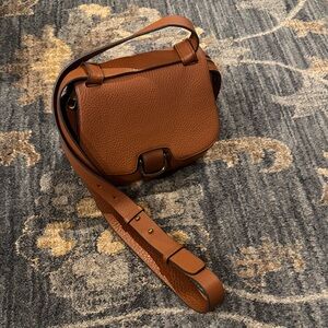 J.Crew Elegant Brown Leather Shoulder Bag